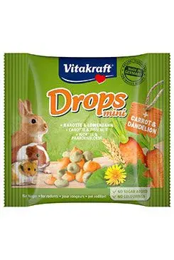 Vitakraft All Rodent pochoutka Carotties Mini Drops  40g