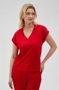 Marisse Women's T-Shirt L-Ts-4621 Red