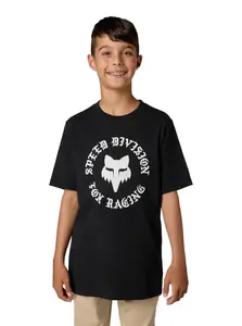 Fox dětské tričko Yth Badge SS Ultra Black | Černá | Velikost L | 100% bavlna
