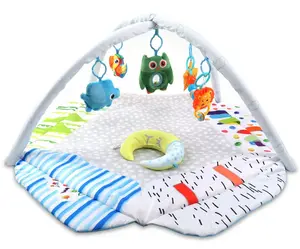 Milly Mally Dětská hrací deka Svět miminka 2v1 s hrazdou – podložka pro miminko