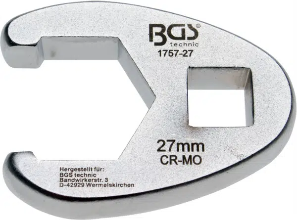 BGS technic Klíč plochý otevřený 1/2", 20 mm - BGS 1757-20 Velikost: 27 mm