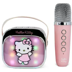 OTL Technologies Hello Kitty PopSing LED Karaoke Speaker with Mic