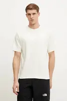 Bavlněné tričko The North Face Relaxed béžová barva, s aplikací, NF0A8C35QLI1