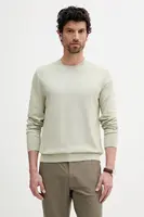 Bavlněný svetr Calvin Klein pánský, bílá barva, LV040BM343