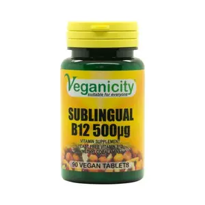 Veganicity SUBLINGUAL VITAMIN B12 500 mg 90 tablet
