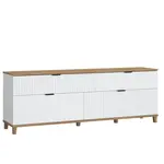 TV stolík Plissee PLIF02 biela alpin