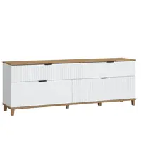 TV stolík Plissee PLIF02 biela alpin