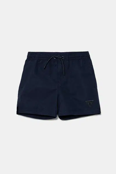 Dětské plavkové šortky Guess tmavomodrá barva, L5GZ05 WG282