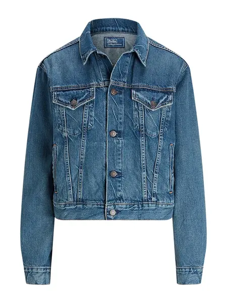 Polo Ralph Lauren Prechodná bunda 'CLASSIC'  modrá denim