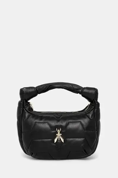 Kožená kabelka Patrizia Pepe černá barva, 8B0223 L006