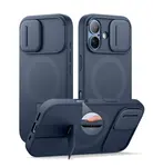 Suritch MagSafe Kickstand Camprotector obal iPhone 17, modrý