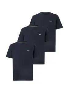 BOSS Tričko  námornícka modrá