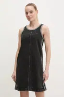 Džínové šaty adidas Originals DENIM 3S DRESS černá barva, mini, JD3108
