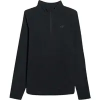 4F FLEECE UNDERWEAR Pánska mikina, čierna, veľkosť