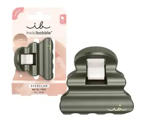 Skřipec do vlasů Invisibobble Everclaw M Piny Plateau - metalický tmavě šedý + dárek zdarma