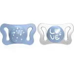 Chicco Physio Micro 0-2 m dudlík Blue 2 ks