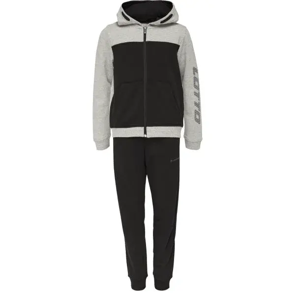 Lotto ALON Chlapčenská tepláková súprava s kapucňou, čierna, veľkosť 128-134