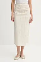 Sukně s příměsí lnu Sisley