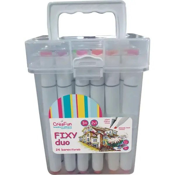 Sparkys CreaFun - Fixy DUO v boxu 24 farieb