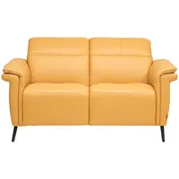 Belluti DVOUMÍSTNÁ POHOVKA, curry žlutá, pravá kůže