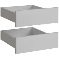 Sada zásuvek do šatní skříně Braga 2 (2 KS) platinovo šedá