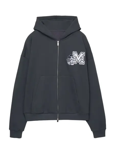 Pull&Bear Tepláková bunda 'Mickey Mouse'  antracitová / biela