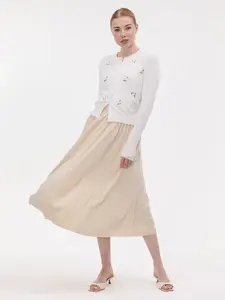 Béžová dámská midi sukně ORSAY