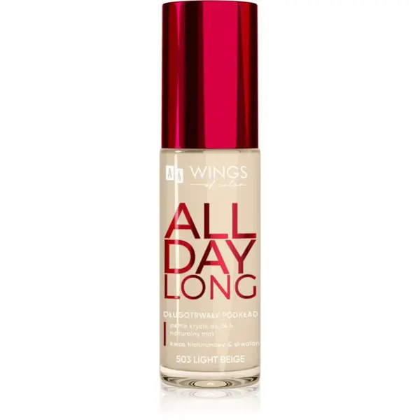 AA Wings of Color All Day Long Long Lasting Foundation dlhotrvajúci make-up odtieň 503 Light Beige 30 ml