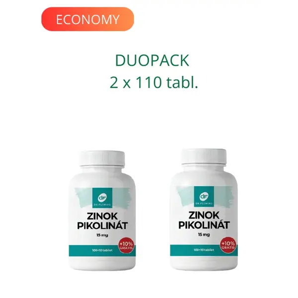 DR. FLEMING Zinok Pikolinat 15mg +10% gratis 220ks DUOPACK