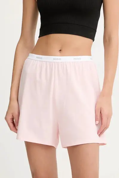 HUGO  pyžamové šortky dámské bavlněné s elastanem  ID SHORTS