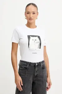 Bavlněné tričko Karl Lagerfeld