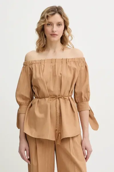 Twinset  Halenka se lněnou směsí