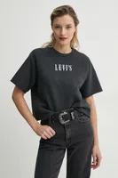 Bavlněné tričko Levi's GR DIANA SS SWEATSHIRT šedá barva, 001JX
