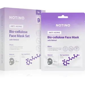 Notino Anti-Aging Bio-Cellulose Face Mask with Retinol sada plátenných masiek proti vráskam