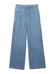 Pull&Bear Plisované rifle  modrá denim