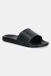 Pantofle Calvin Klein Jeans SLIDE AOP PRINT pánské, černá barva, YM0YM01269