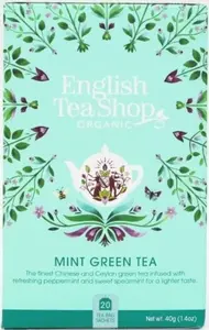 English Tea Shop Zelený čaj s mátou BIO 20 sáčků