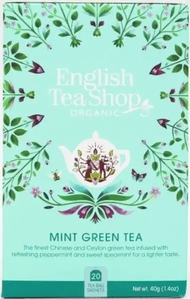 English Tea Shop Zelený čaj s mátou BIO 20 sáčků