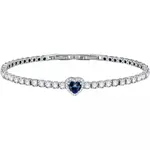 Morellato Romantický stříbrný náramek s modrým srdíčkem Tesori SAVB12