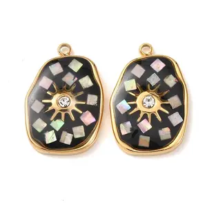 304 Stainless Steel Enamel Pendants