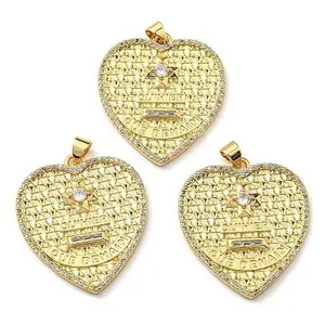 Brass with Cubic Zirconia Pendants