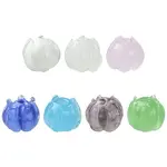 10Pcs 7 Colors Transparent Glass Beads