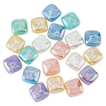 24Pcs 6 Colors Opaque Acrylic Beads