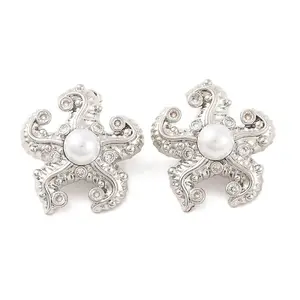 Brass Stud Earrings for Women