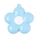 Spray Painted Alloy and Enamel Big Pendants