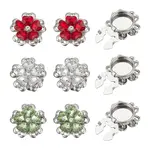 6Pcs 3 Colors Brass Cufflinks