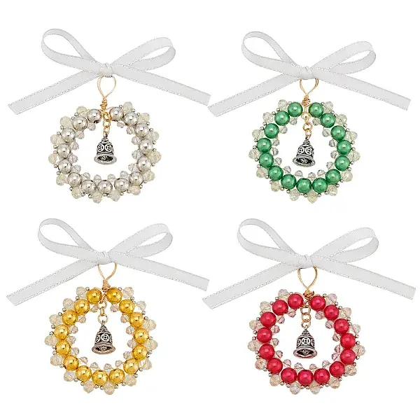 Glass with Acrylic Pendants