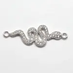 CZ Brass Micro Pave Cubic Zirconia Links