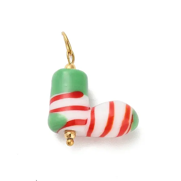 Christmas Handmade Lampwork Pendants