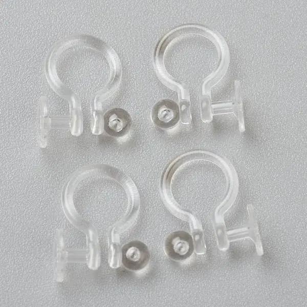 Plastic Clip-on Earring Findings